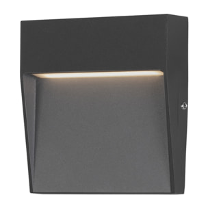 FORLIGHT Nod Square - Foco LED Exterior IP65 de Superficie para Pared. Lámpara de Pared para Señalizar Caminos | Escaleras y Ro