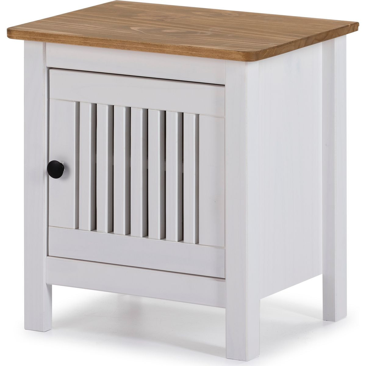 Table de chevet 1 porte en pin massif - FABIA
