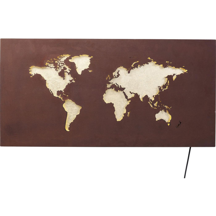 Applique lumineuse carte du monde LED Kare Design