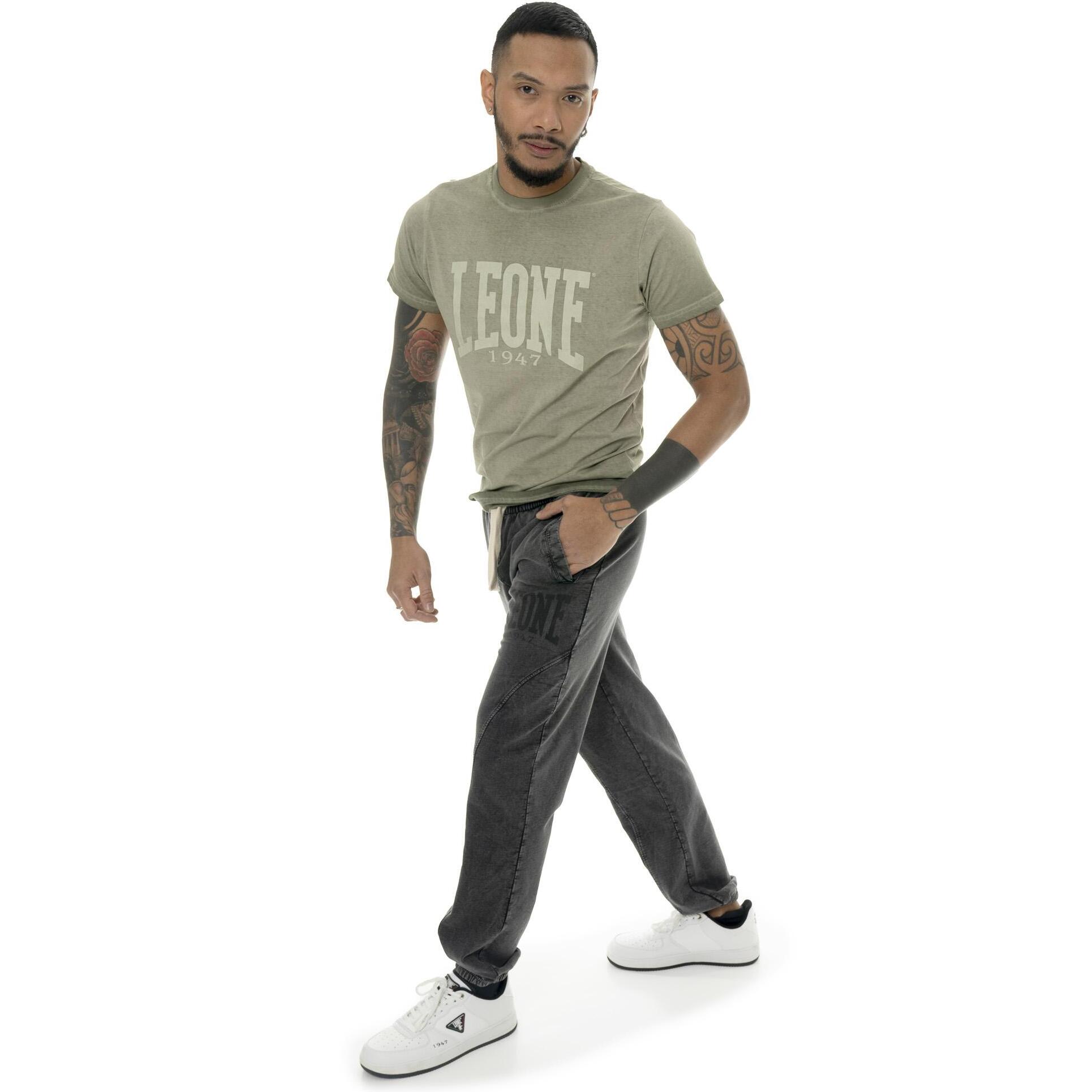 Pantalón de hombre sin percha en tejido Leone Old Wash