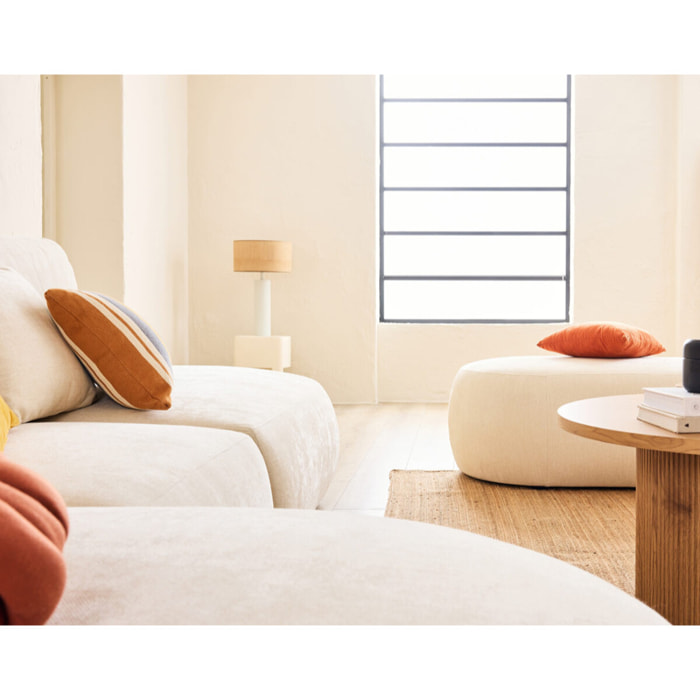 Santorini - pouf modulable - en tissu texturé - Beige