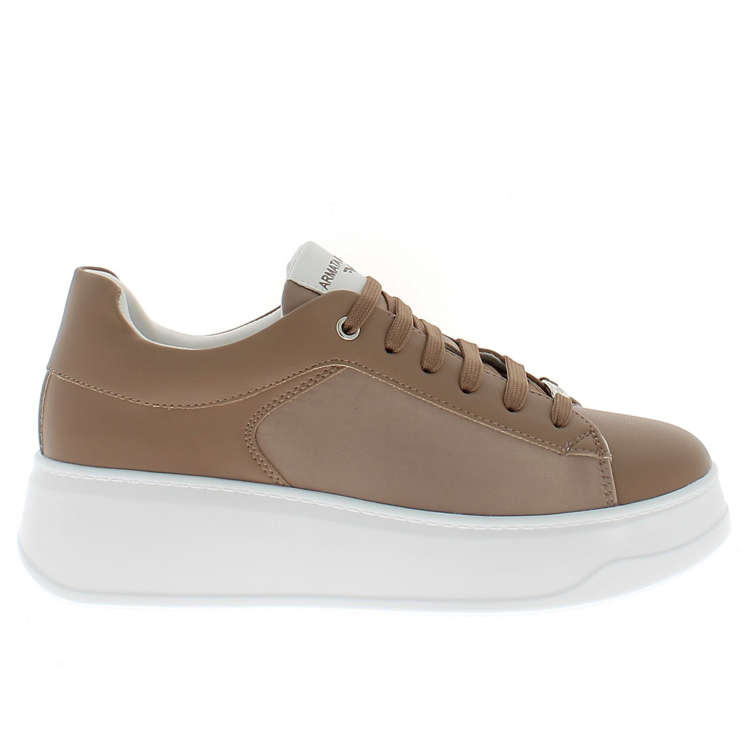 Armata di Mare Scarpe Donna Sneakers Basse con Soletta in Memory Foam AMD S61H35 Burro Silver