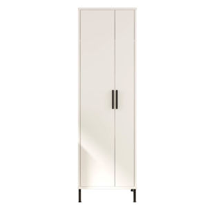 Armoire multifonctionnelle en bois "Jienna" - 50 x 36 x 165 cm - Blanc