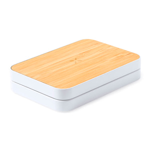 Caricabatterie wireless Nature Bamboo da 15 W. Ricarica rapida