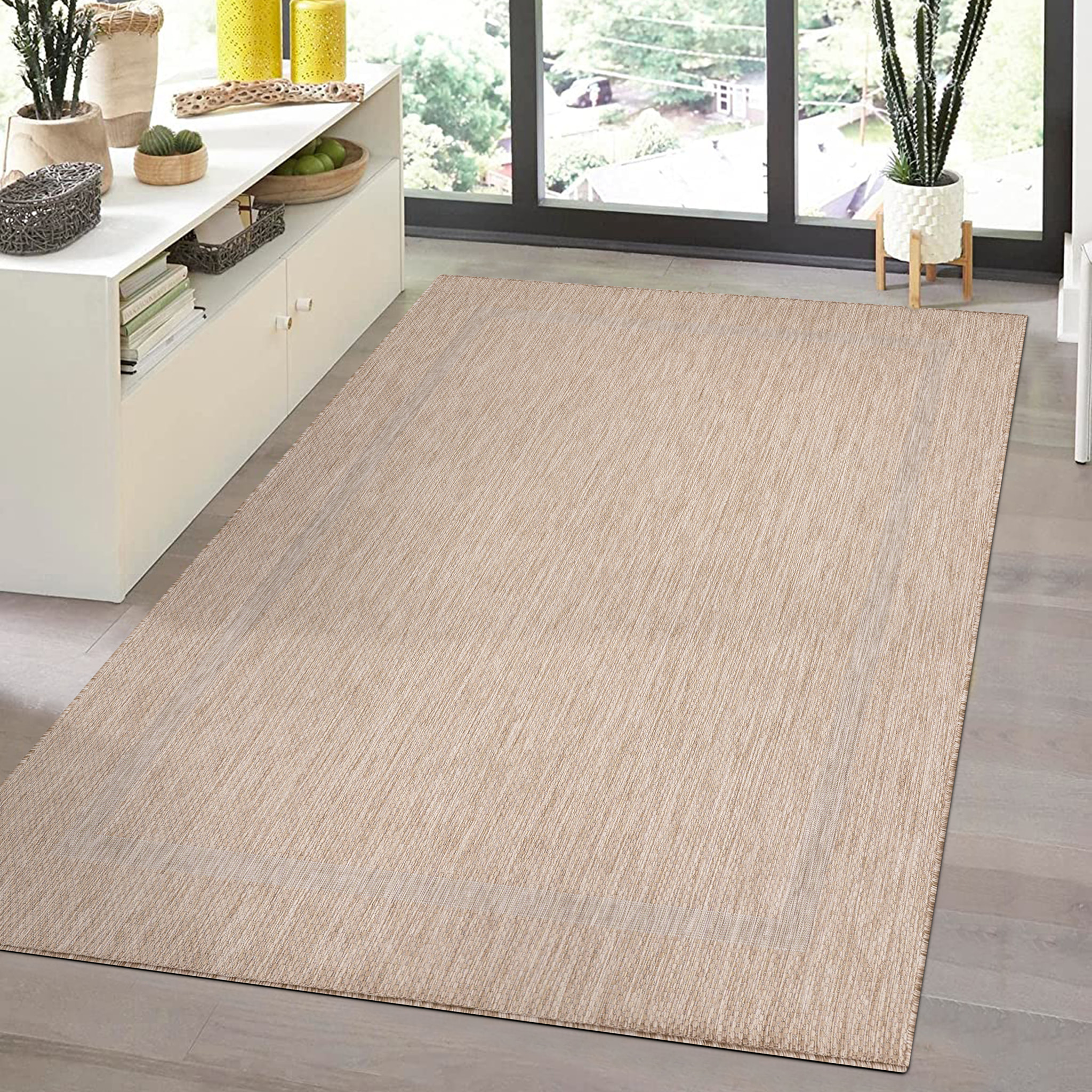 FARO - Tapis intérieur extérieur à motif Beige