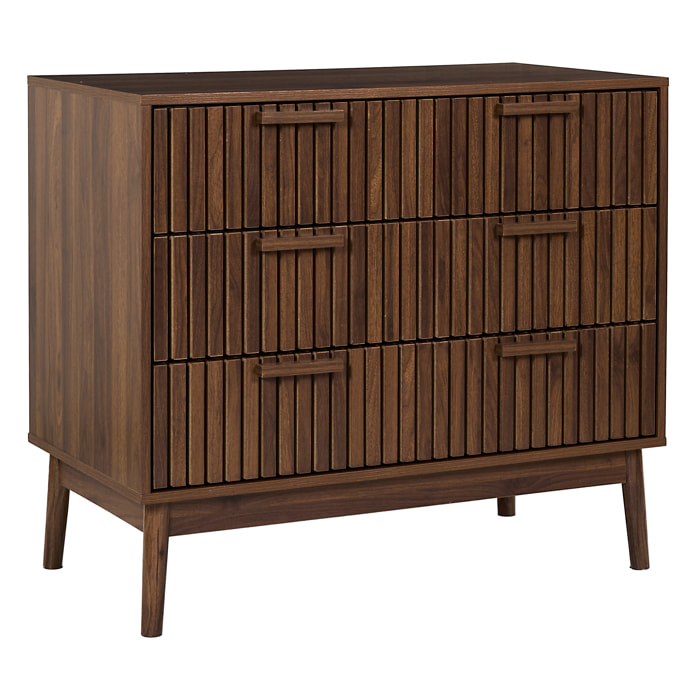 Commode - HOME DECO FACTORY - Klaus - Élégante - Foncée - Marron