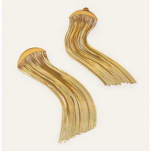 Pendientes Cleopatra Acero Baño Oro