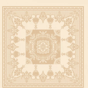 Nappe anti tache coton mélangé motif jacquard Eleonore dore