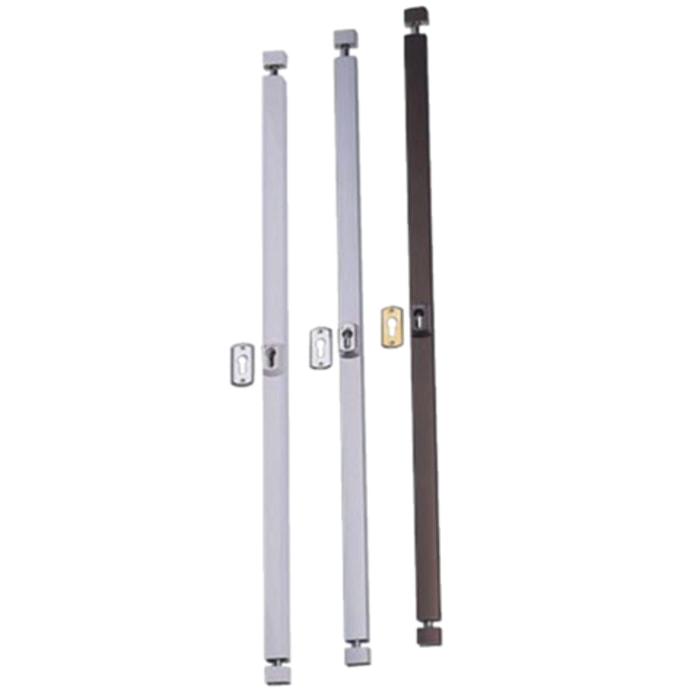 Serrure en applique 2 points Styl Barr CAVERS ISEO pour cylindre profilé - L 2.30 m Or - 40002305