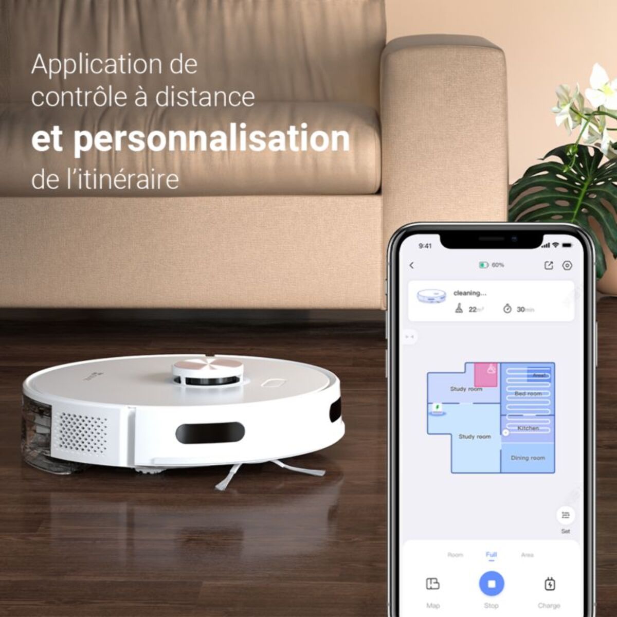 Aspirateur robot EZVIZ RE5 Plus
