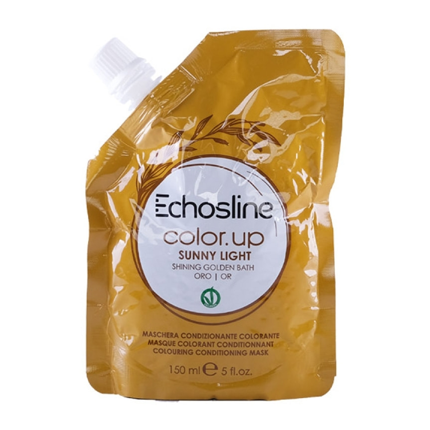 ECHOSLINE Color Up Vegan Maschera Condizionante Colorante Oro 150ml