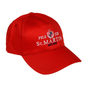 Cappello baseball Polo Club St Martin Rosso