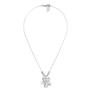 Gargantilla cadena plata flor Fairy 40cm