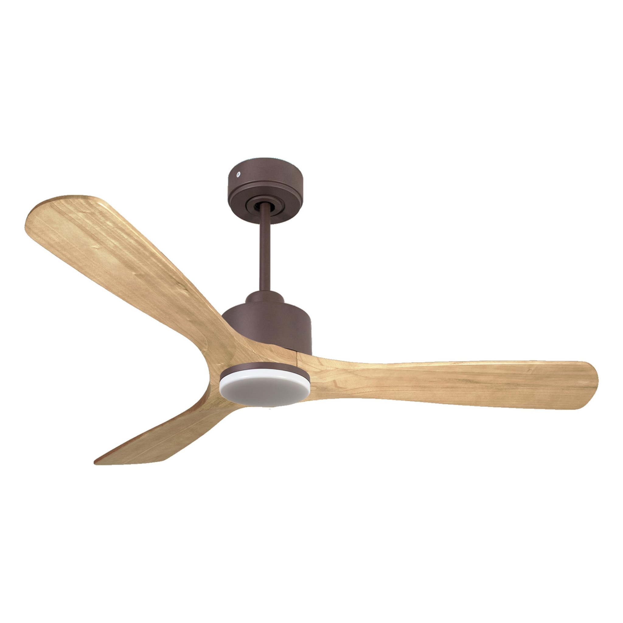 Ventilateur de plafond Réversible  Thermostat Dimmable Wifi Moteur à courant continu Toits en pente Télécommande Lumière à trois tons Hypersilence Mémoire