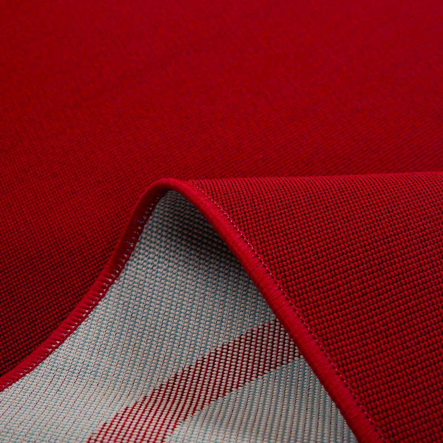 POSITANO - Tapis intérieur/extérieur à motif wavy bordeaux
