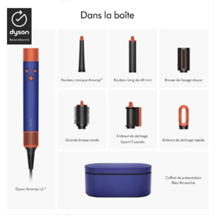 Dyson Airwrap i.d.™ raides à ondulés (Bleu Pervenche/Topaze) Reconditionné