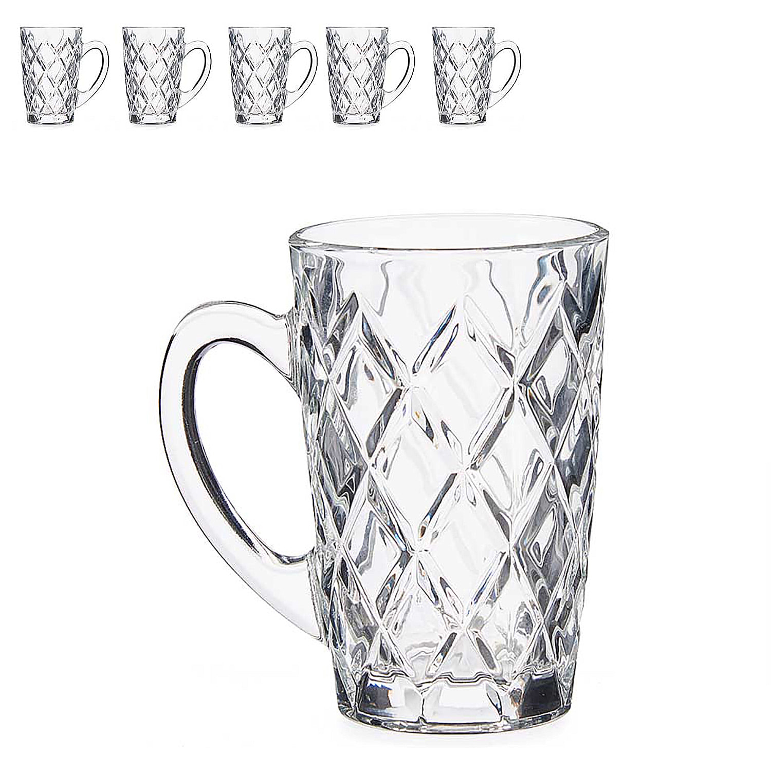 Set di 6 tazza con manico 170 ml.