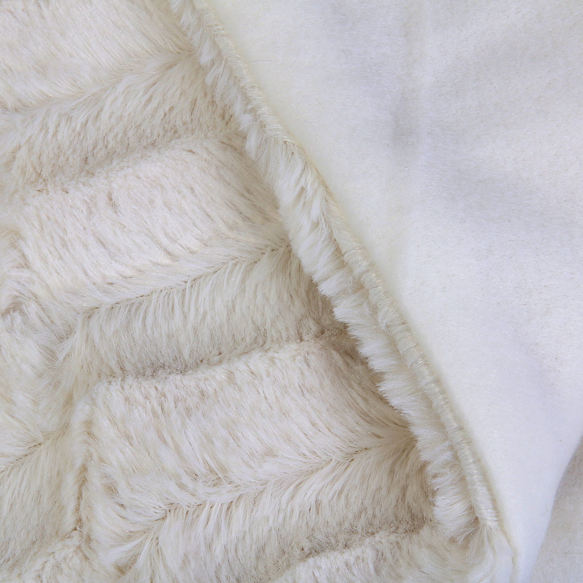 Plaid - HOME DECO FACTORY - Imitation Fourrure - Blanc
