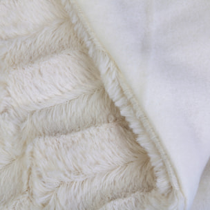 Plaid - HOME DECO FACTORY - Imitation Fourrure - Blanc