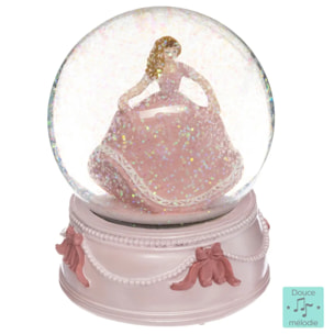 Boule à neige musicale princesse D.10cm