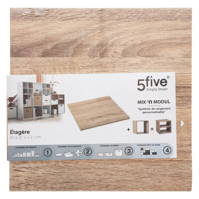 Tablette accessoire Effet chêne naturel Mix N' Modul