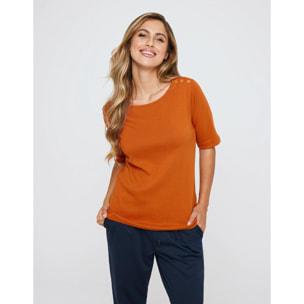 Camiseta Manga Corta Naranja - New Rosaleen