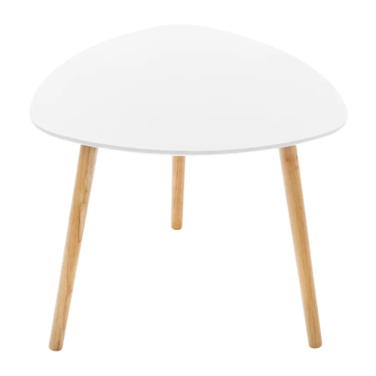 Lot de 3 tables gigognes "Mileo" blanc L34/46/60cm