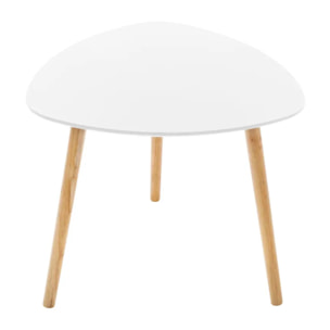 Lot de 3 tables gigognes "Mileo" blanc L34/46/60cm