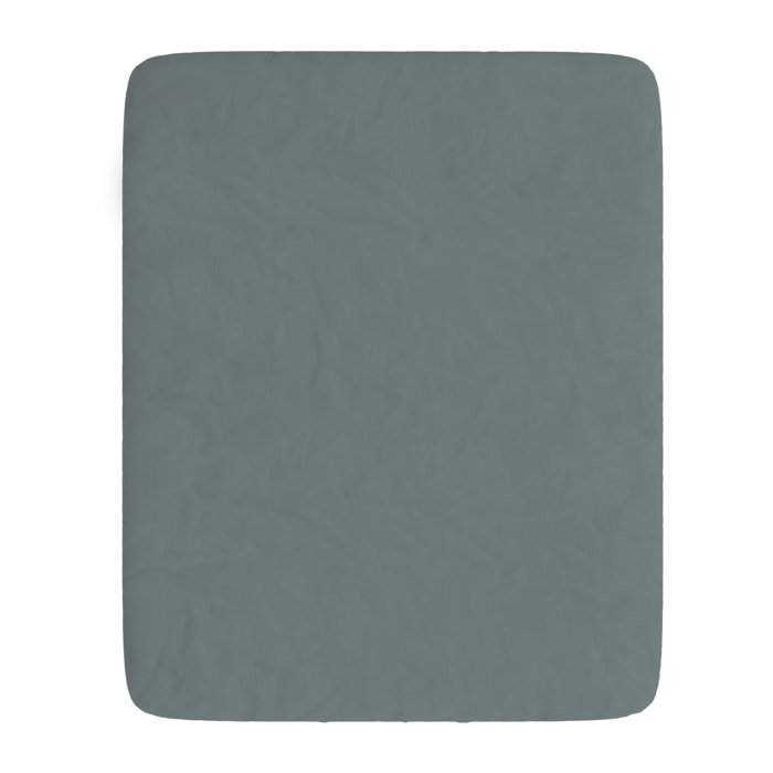 LENZUOLO SOTTO WATERWASHED, con angoli, 100% Microfibra, No Stiro - GRIGIO CHIARO