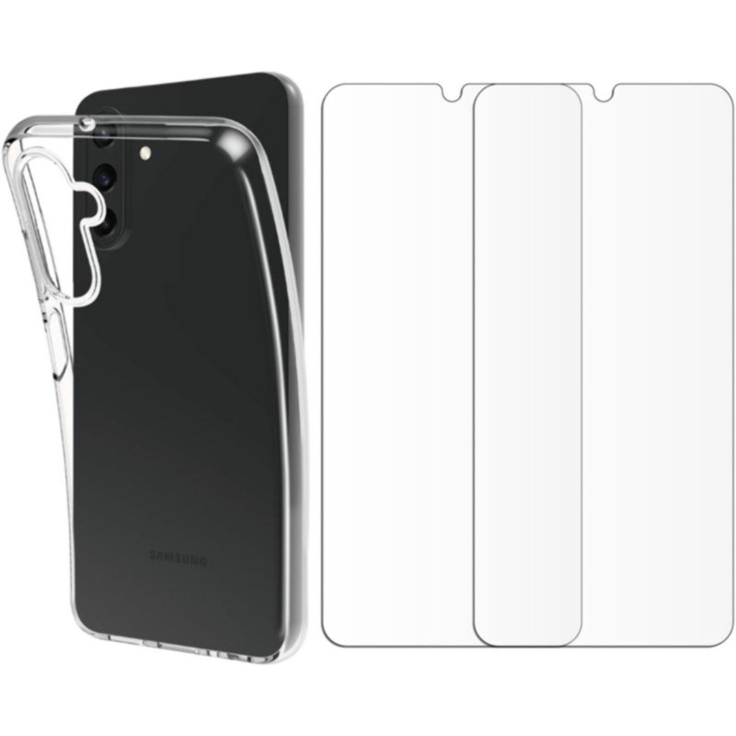 Pack ESSENTIELB Samsung A26 coque + verre trempé