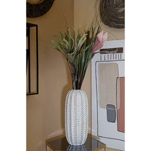 VASO RESINA LEAF CM Ø 18,5X46