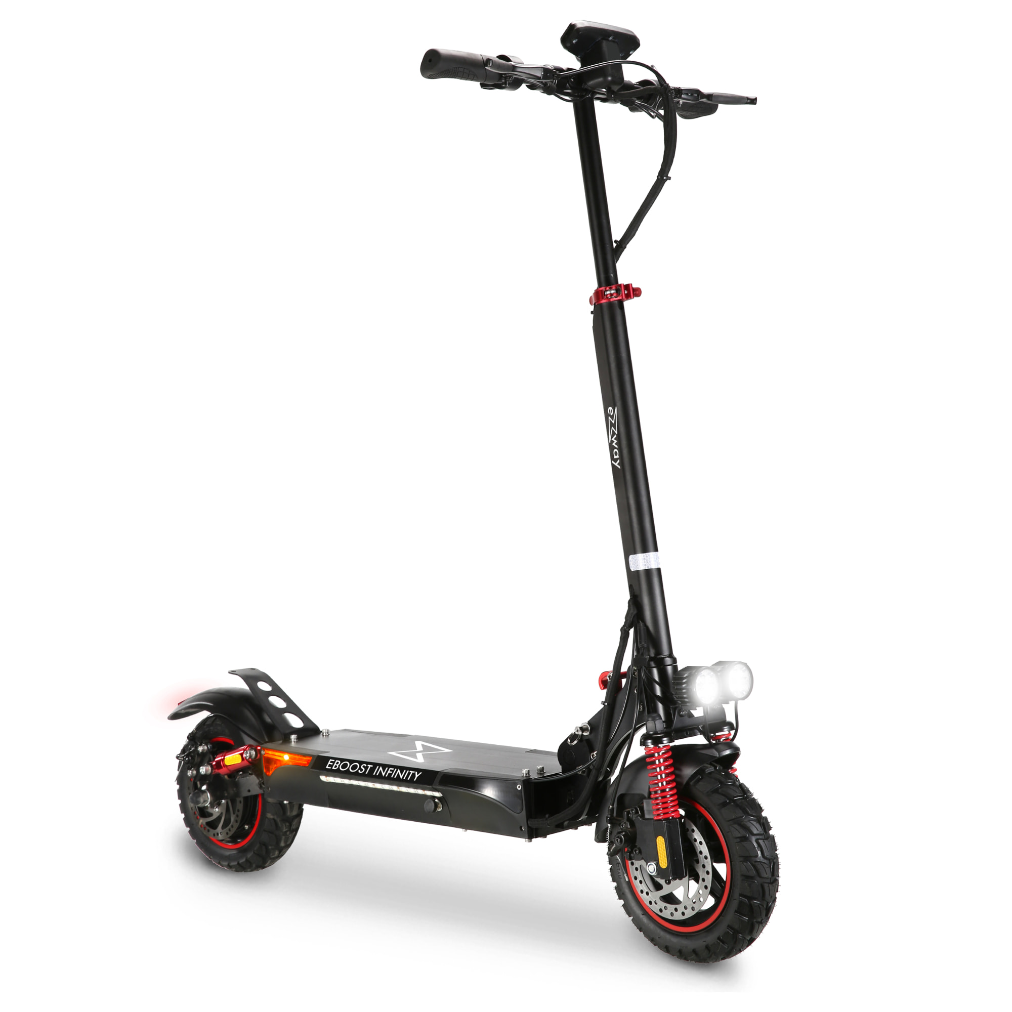 Trottinette Électrique Adulte  EBOOST INFINITY –  Moteur 1300W -  Autonomie Jusqu'a 80 km - Pneu Cross 10" Tubeless - Batterie 54V/20Ah - Poids 23Kg