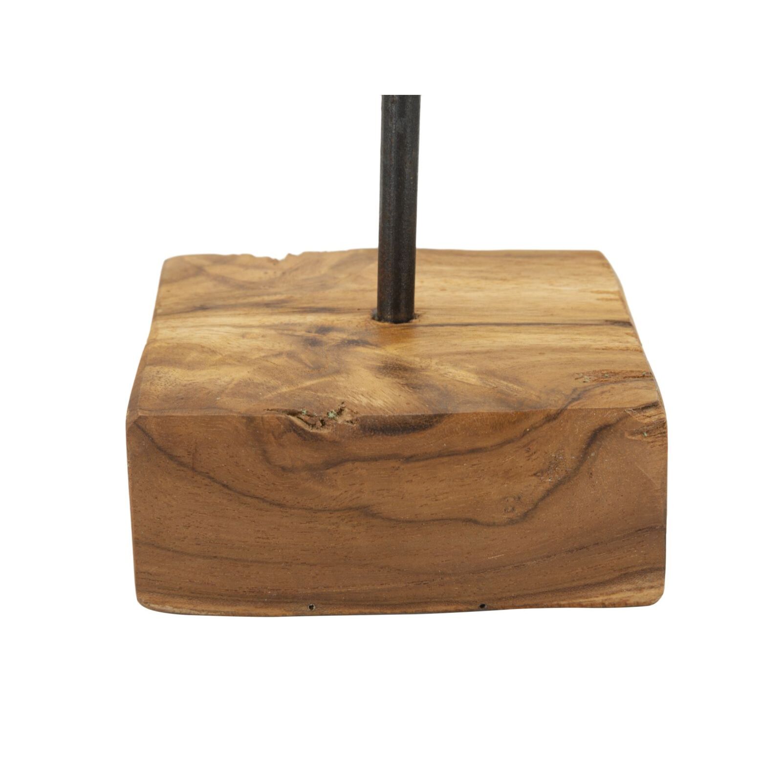 SCULTURA CUORE IN TEAK RIC. CM 10X10X25 (PEZZI UNICI - NON RIP. IN SERIE)