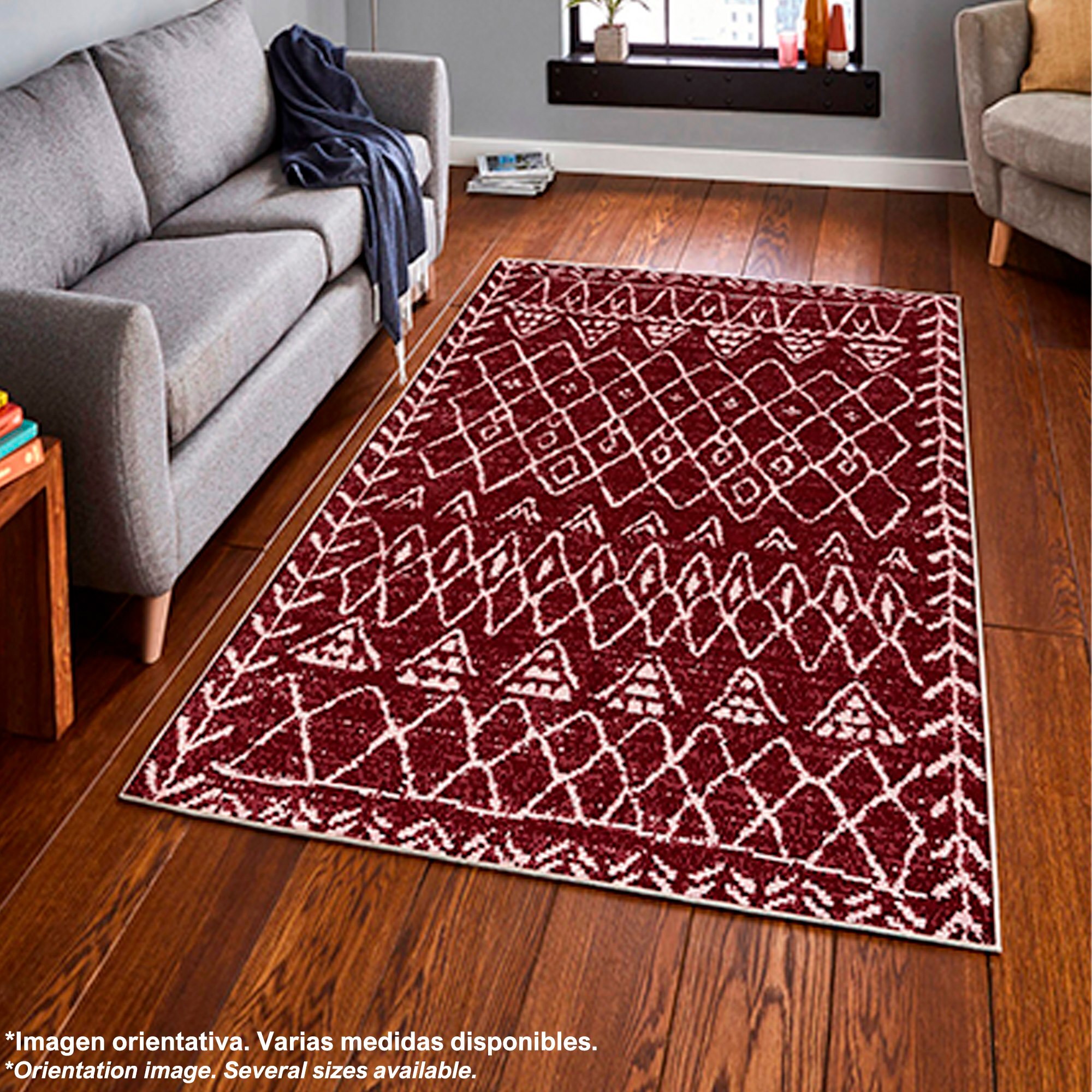 Alfombra de Poliester estampada 140 x 220cm