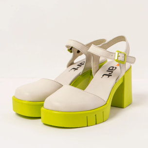 Sandalias con tacón 1991 NAPPA CREAM-PISTACHO / EIVISSA color Cream-pistacho