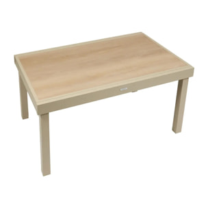 Table de jardin 10 places Piazza extensible argile