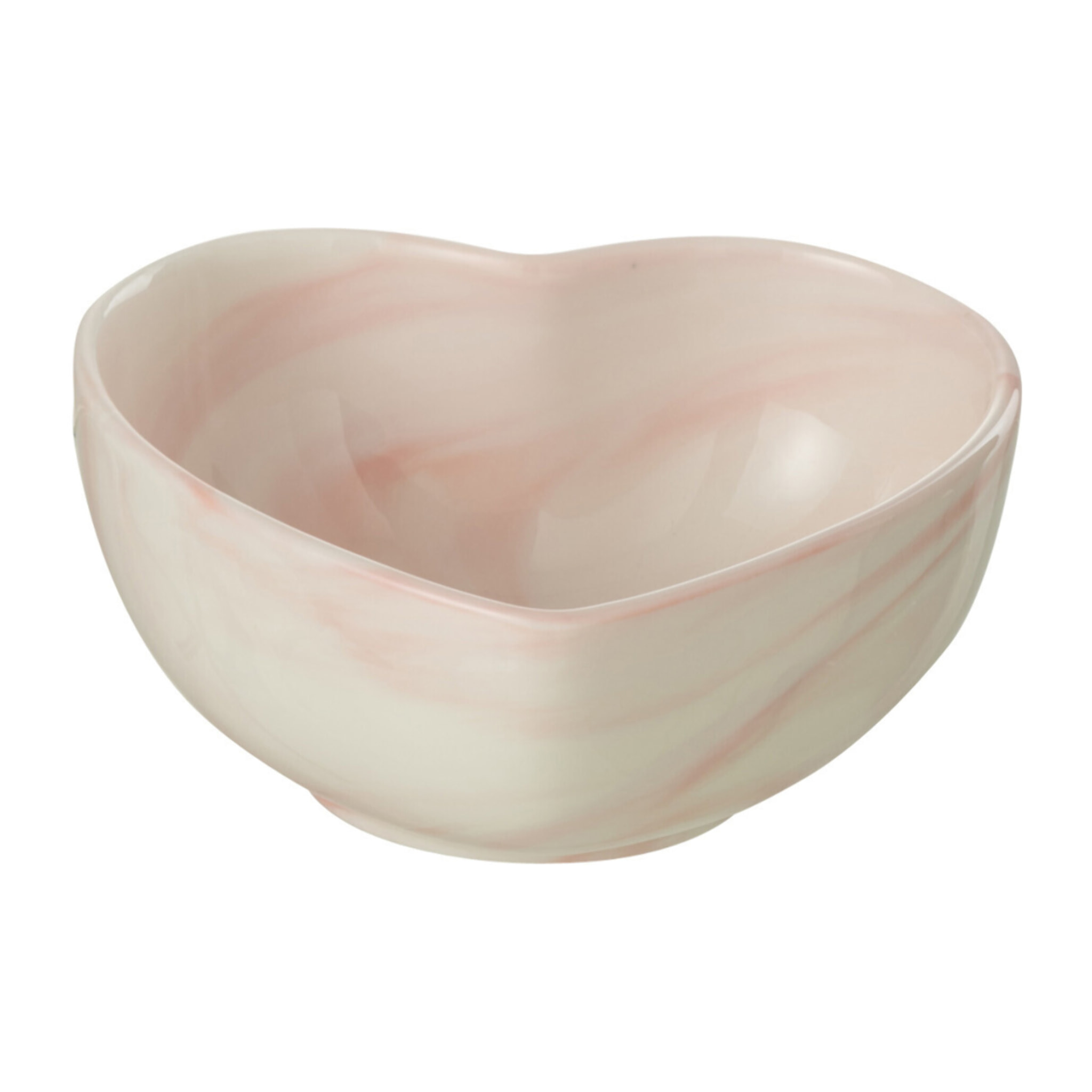 J-Line bol Coeur - porcelaine - blanc/rose