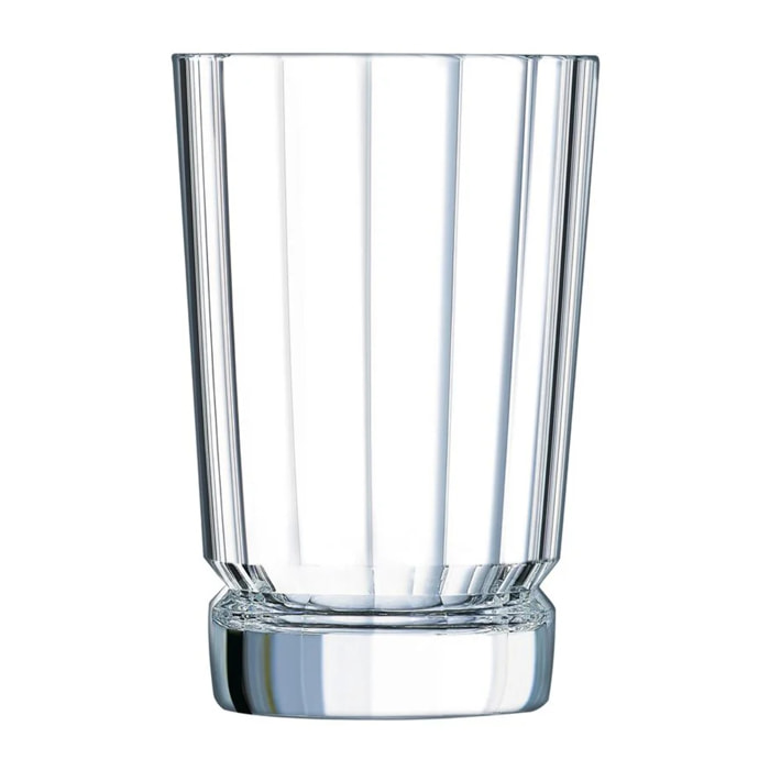 6 verres à eau, jus et soda 36cl Macassar - Cristal d'Arques - Kwarx au design vintage