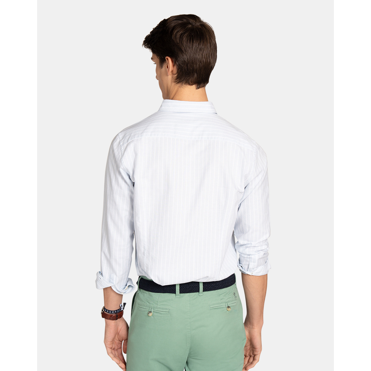 CAMISA SHORELINE STRIPED OXFORD
