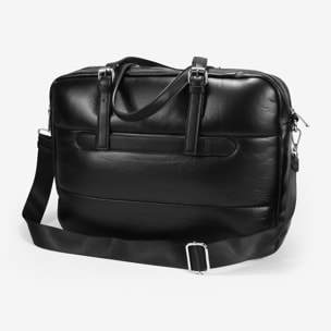 Bolso de hombro negro para portátil