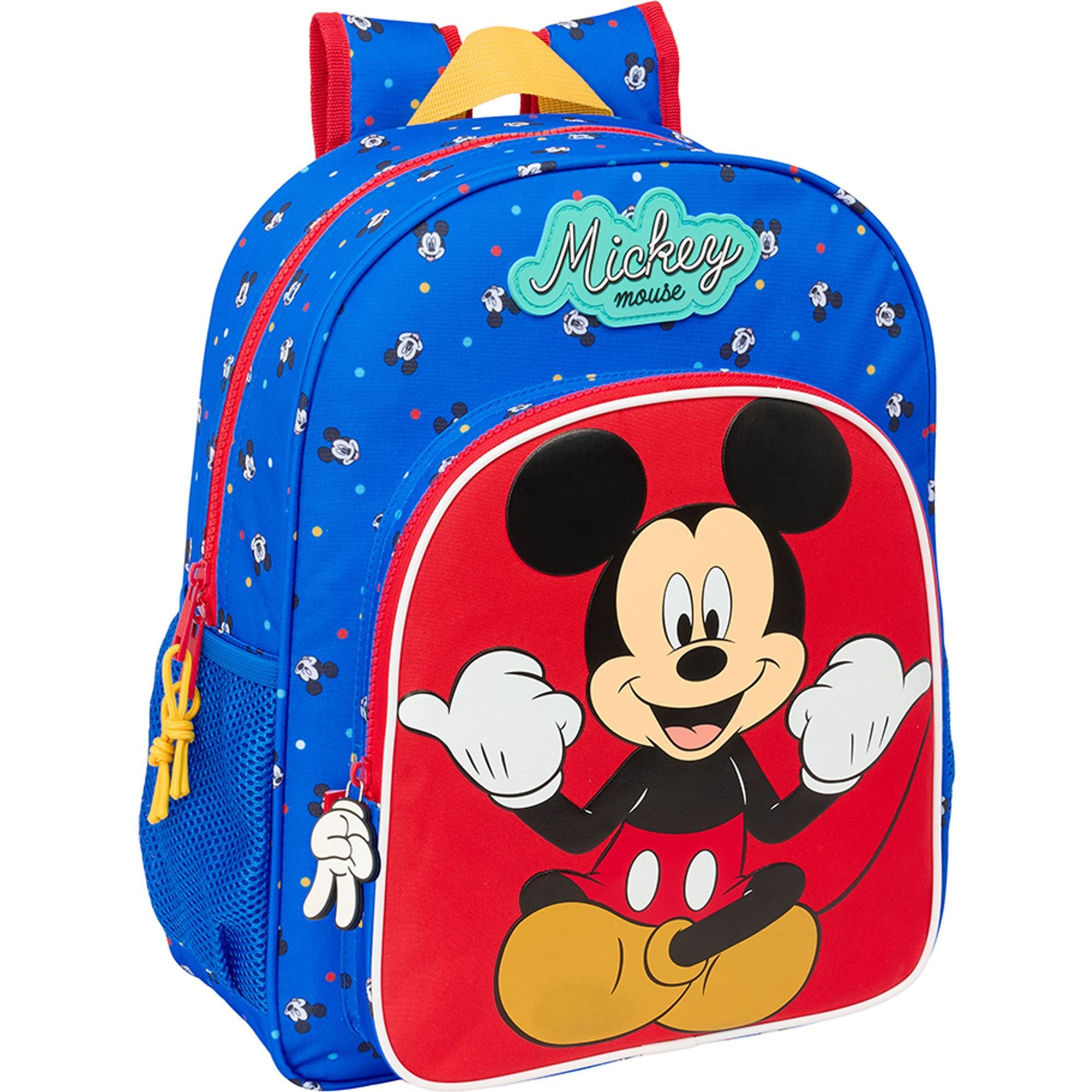 Mochila junior adapt.carro mickey mouse "good day"