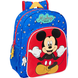 Mochila junior adapt.carro mickey mouse "good day"
