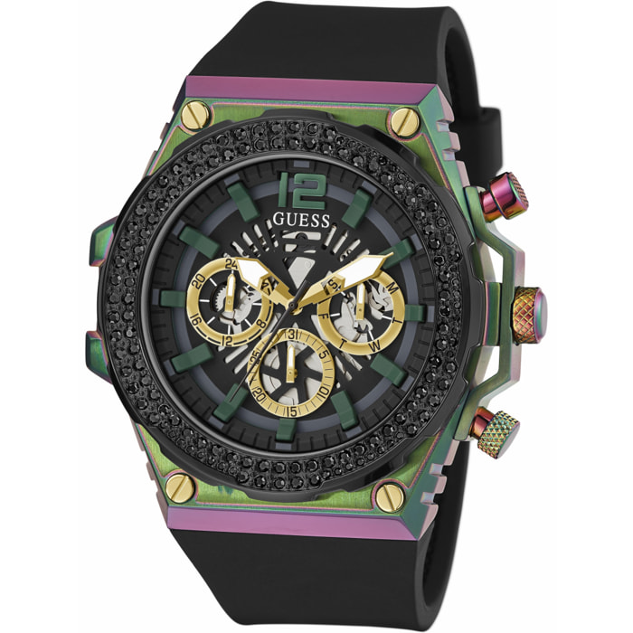 Reloj Guess GW0633G1 Hombre Analogico Cuarzo con Correa de Silicona