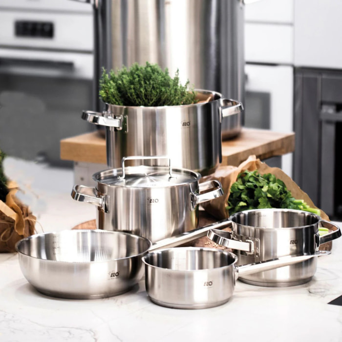 Casserole en inox 16 cm d'1 litre Elo Profi Cuisine