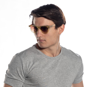 Gafas de sol OCEAN FLORENCIA - Trans / Marrón degradado con montura amarilla transparente y patillas doradas