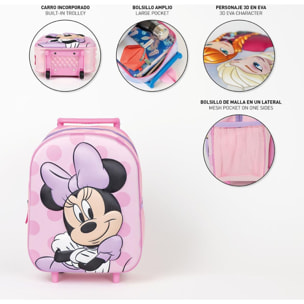 Mochila Infantil Trolley 3D Minnie