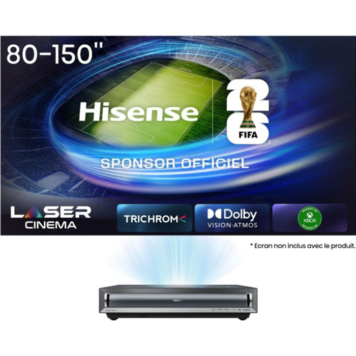 Vidéoprojecteur home cinéma HISENSE PX3-PRO 4K Ultra HD-  Triple Laser - 3000 lumens