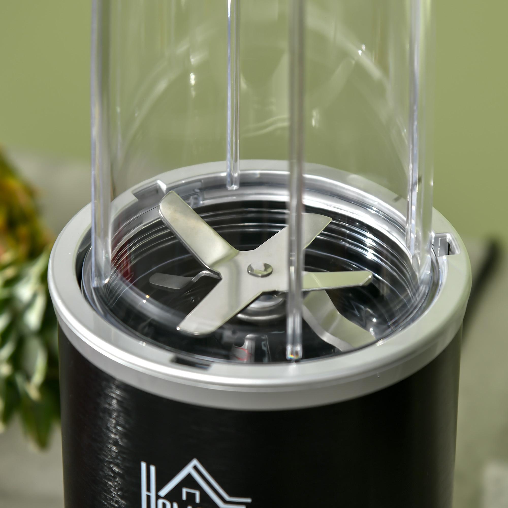 Blender 1000 W - 4 modes - 2 bols 700 ml et 350 ml - système verrouillage sécurité - nettoyage facile - alu. tritan noir