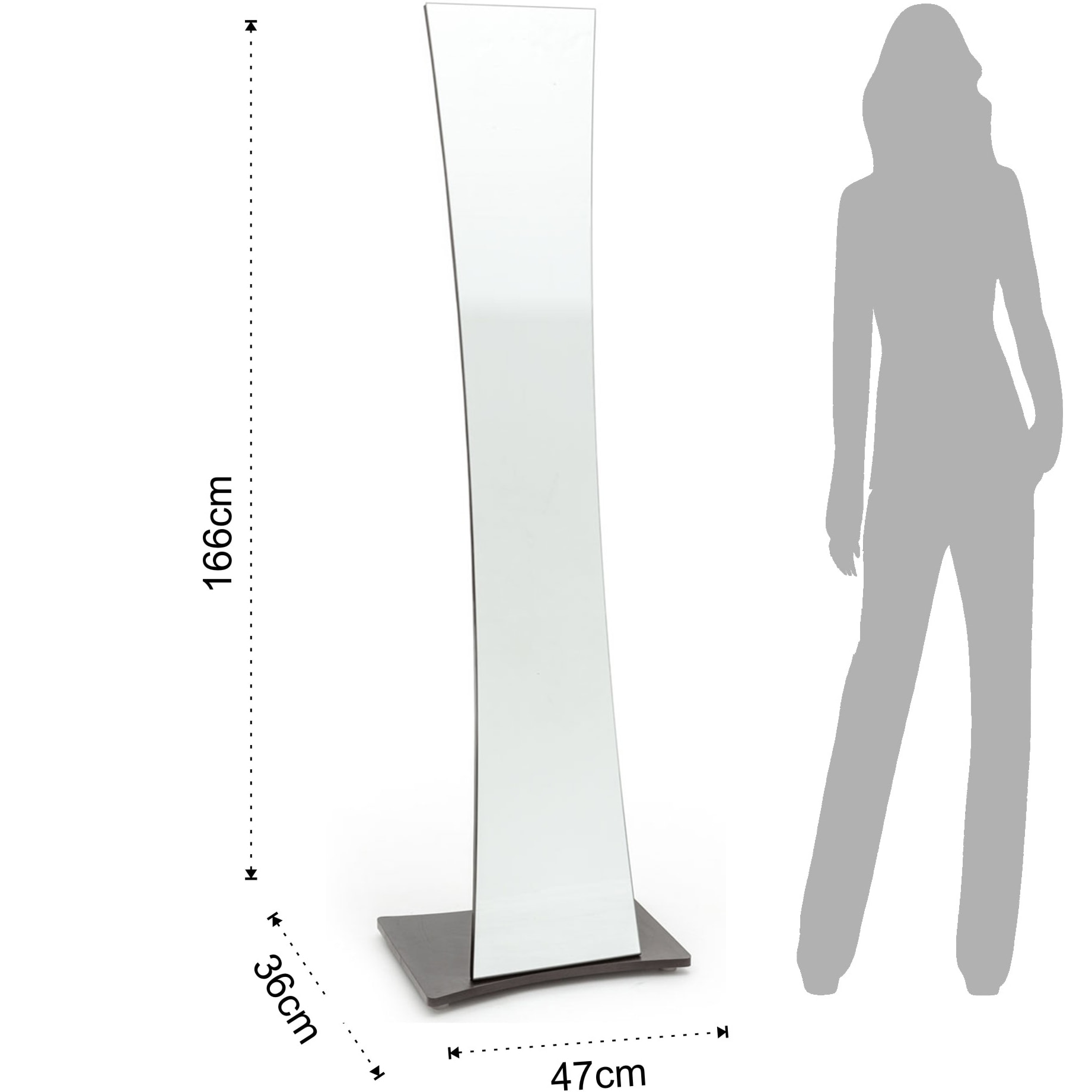 Tomasucci specchiera da terra con appendiabiti VANESSA silver