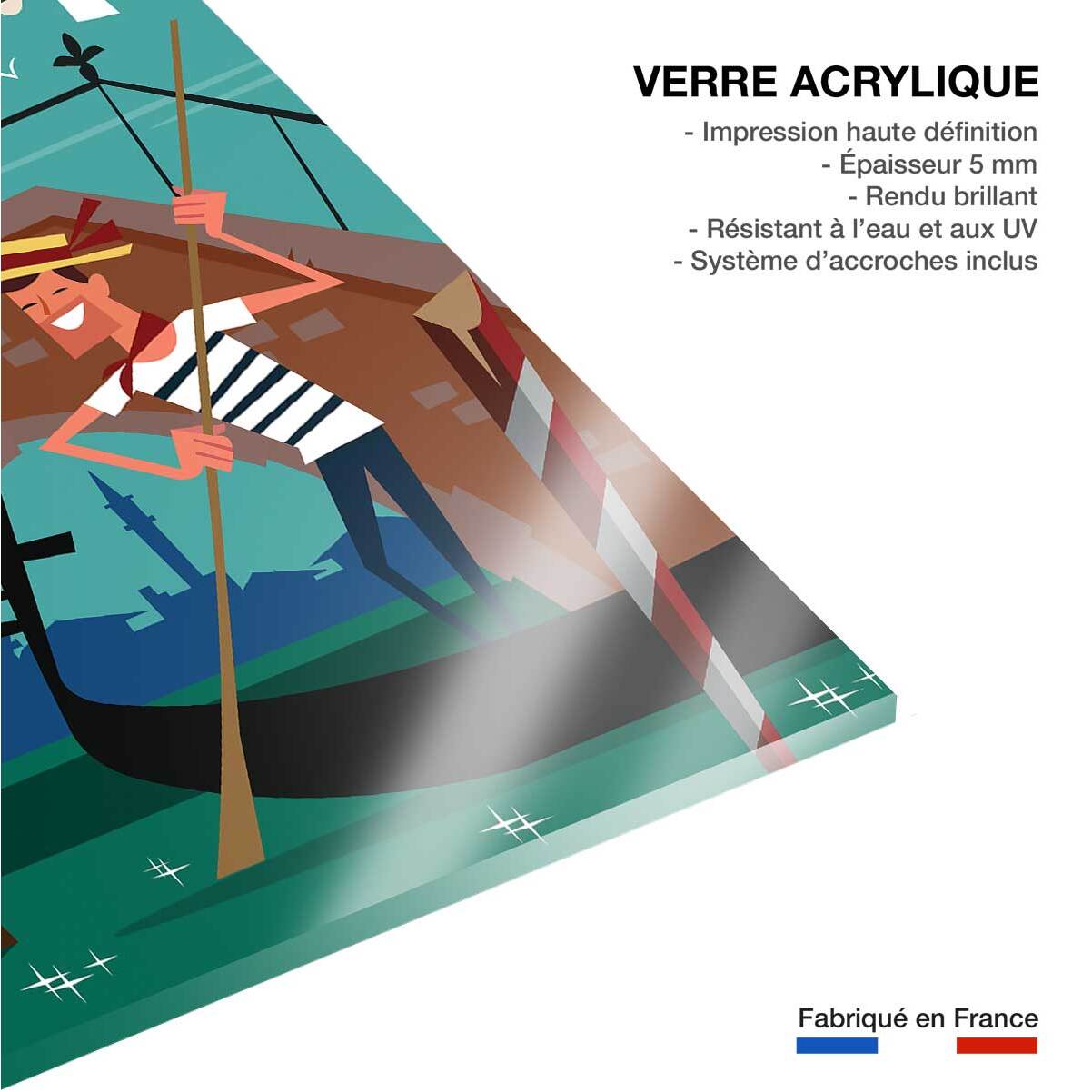 Tableau gondole à venise Tableau plexiglas